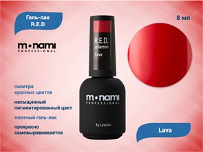 Гель-лак Monami R.E.D Lava, 8 мл mn_red_6