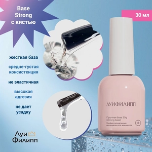 {{productViewItem.photos[photoViewList.activeNavIndex].Alt || productViewItem.photos[photoViewList.activeNavIndex].Description || 'База для ногтей "Луи Филипп" Base Strong с кистью, 30 мл'}}