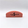 Шлифовщик Sakura мини, полукруглый, 100/100, оранжевый sbf10/1. - фото 331446