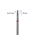 Алмазная фреза Robin Nails мягкая (красная) насечка, Ø0,23 см, усеченный конус gr/850-023R - фото 442689