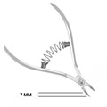 Кусачки для кутикулы Hanzo Steel, на пружине,лезвие 7 мм, длина инструмента 107 мм MS 10/7 - фото 469619