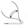 Кусачки для кутикулы Hanzo Steel,на пружине, лезвие 5,5 мм, длина инструмента 105 мм MS 02/5.5 - фото 469621