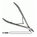 Кусачки для кутикулы Metaleks профессиональные с пружиной, матовые, 12 мм RCN-02 - фото 469696