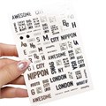 Металлизированные 3D наклейки IBDI Nails CITY, серебро id/3DCITYsilver - фото 472402