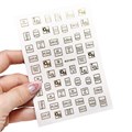 Металлизированные 3D наклейки IBDI Nails On idea, золото id/3DOnideagold - фото 472405