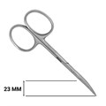 Ножницы для кутикулы Metaleks, 10 см,23мм RMS-07RP - фото 474969