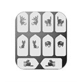 Трафареты для дизайна ногтей IRISK, серебро №62 Д218-02-02-62 - фото 489570