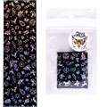 Фольга переводная Zoo Nail Art №1457 новогодняя черная серебро, 4*50 см zn/1457 - фото 491002