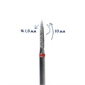 Фреза алмазная КМИЗ, мелкая (красная) насечка, Ø0,16 см, конус Б250.16/115051(235) - фото 492097