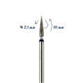 Фреза алмазная КМИЗ, средняя (синяя) насечка, Ø0,21 см, иголка Б250.21/115889(208) - фото 492414