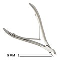 Щипцы для кожи Metaleks профессиональные, двойная пружина, матовое покрытие, 5 мм RCN-00 - фото 494001