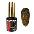 Lunail Матовый топ без липкого слоя с шиммером Allure shine- золото, 10 мл Ln/masg - фото 494590