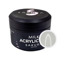 Акригель Sakura Acrylic Gel Milk, молочный, 15 мл A072 - фото 495774