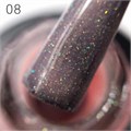 База для ногтей Grattol Rubber Base Glitter 8, 9 мл GTGB8 - фото 497874