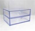 Бокс для хранения с выдвижными ящиками, прозрачный, 17,5х13х9,5 см kt/V44T - фото 500757
