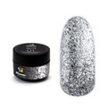 Гель для ногтей Bloom GLITZ №01 серебро, 5 мл Bl/0040 - фото 502528
