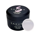 Гель для ногтей Sakura One Step Gel-clear прозрачный однофазный, 14 г G006