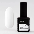 Гель-лак Milk Simple French White 100(1), 9 мл MSW100(1)
