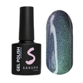 Гель-лак Sakura S196 с эффектом кошачий глаз, 8 мл S196