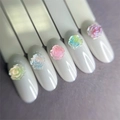 Дизайн для ногтей Zoo Nail Art  - фигурки объёмные Цветочки, 10 шт. zn/1844