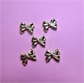 Дизайн для ногтей Zoo Nail Art - фигурки объемные Бантики, металл, 5 шт. zn/1853 - фото 524661