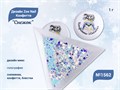 Дизайн для ногтей Zoo Nail Конфетти "Снежок" 1562, 1 г zn/1562 - фото 524696