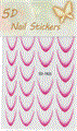 Дизайн для ногтей, наклейки 5D "Французский маникюр", розовый SD-1925 - фото 524840