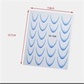 Дизайн для ногтей, наклейки 5D "Французский маникюр", синий SD-1928 - фото 524860