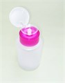Дозатор помпа, белый матовый с розовым ободком, 160 мл kh/D6 - фото 525407
