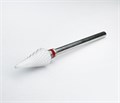 Керамическая фреза Robin Nails 3/32 F ST(C) мягкая (красная) насечка, Ø0,5 см, конус  gr/TC191ST - фото 529500