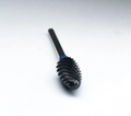 Керамическая фреза Robin Nails 3/32 M-Black ST(C) средняя (синяя) насечка, Ø0,6 см, пламя gr/TC062STB