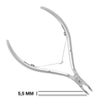 Кусачки для кутикулы Hanzo Steel, лезвие 5,5 мм, длина инструмента 105 мм M 01/5.5