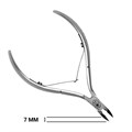 Кусачки для кутикулы Hanzo Steel, лезвие 7 мм, длина инструмента 105 мм M 01/7 - фото 532597