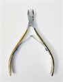 Кусачки для кутикулы MAAAN №M501G-16, двойная пружина, золотые, 7 мм M501G-16
