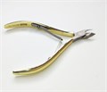 Кусачки для кутикулы MAAAN №M501G-16, двойная пружина, золотые, 7 мм M501G-16