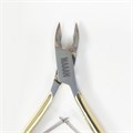 Кусачки для кутикулы MAAAN №M501G-16, двойная пружина, золотые, 7 мм M501G-16