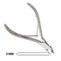 Кусачки для кутикулы Metaleks профессиональные 3мм RCN-101/3 - фото 532640