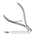 Кусачки для кутикулы Metaleks профессиональные, двойная пружина,матовые, 7 мм RCN-106/7 - фото 532725