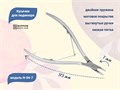 Кусачки для кутикулы Nippon Nippers, лезвие 7 мм, двойная пружина, матовые NNN-04-7 - фото 532782