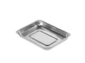 Лоток из нерж. стали для дезинфекции (прямоугольный маленький 12х22) Lot/K-01 - фото 534991