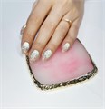 Маникюрная квадратная палитра-кристалл №1 Розовый мрамор plkv-01 - фото 535235