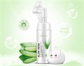 Массажная мусс-пенка для умывания HCHANA Aloe Vera со щеточкой, 120 мл HC8562(82728)