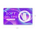 Матовые гелевые типсы Soft Gel Tips №2 балерина, 420 шт (15 размеров) SGT15-02 - фото 536234