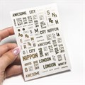Металлизированные 3D наклейки IBDI Nails CITY, золото id/3DCITYgold - фото 536349
