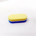Мини-баф овальной формы Sakura, цветной (пачка 40 шт.), абразивность 100/180 грит Mbaf-01.