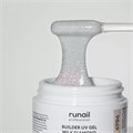 Моделирующий УФ-гель ruNail светоотражающий BUILDER UV GEL MILK DIAMOND, 15г №9869 9869 - фото 536893
