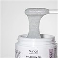 Моделирующий УФ-гель ruNail светоотражающий BUILDER UV GEL MILK DIAMOND, 15г №9872 9872 - фото 536923