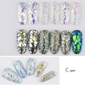 Набор дизайна для ногтей Broken glass flakes color С, 6 шт. glassC