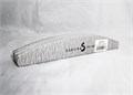 Набор пилок для искусственных ногтей Sakura серая, полукруглая, 100/180, 5 шт. Spl 002\2