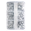 Набор страз в кейсе Mixed Sizes Crystal №1, 6 ячеек LZ01